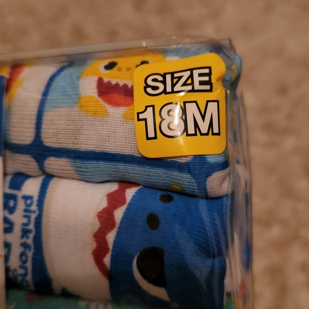 Baby Shark Briefs Toddler Size 18M